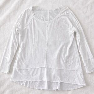 Chic White Long Sleeve Women's Top